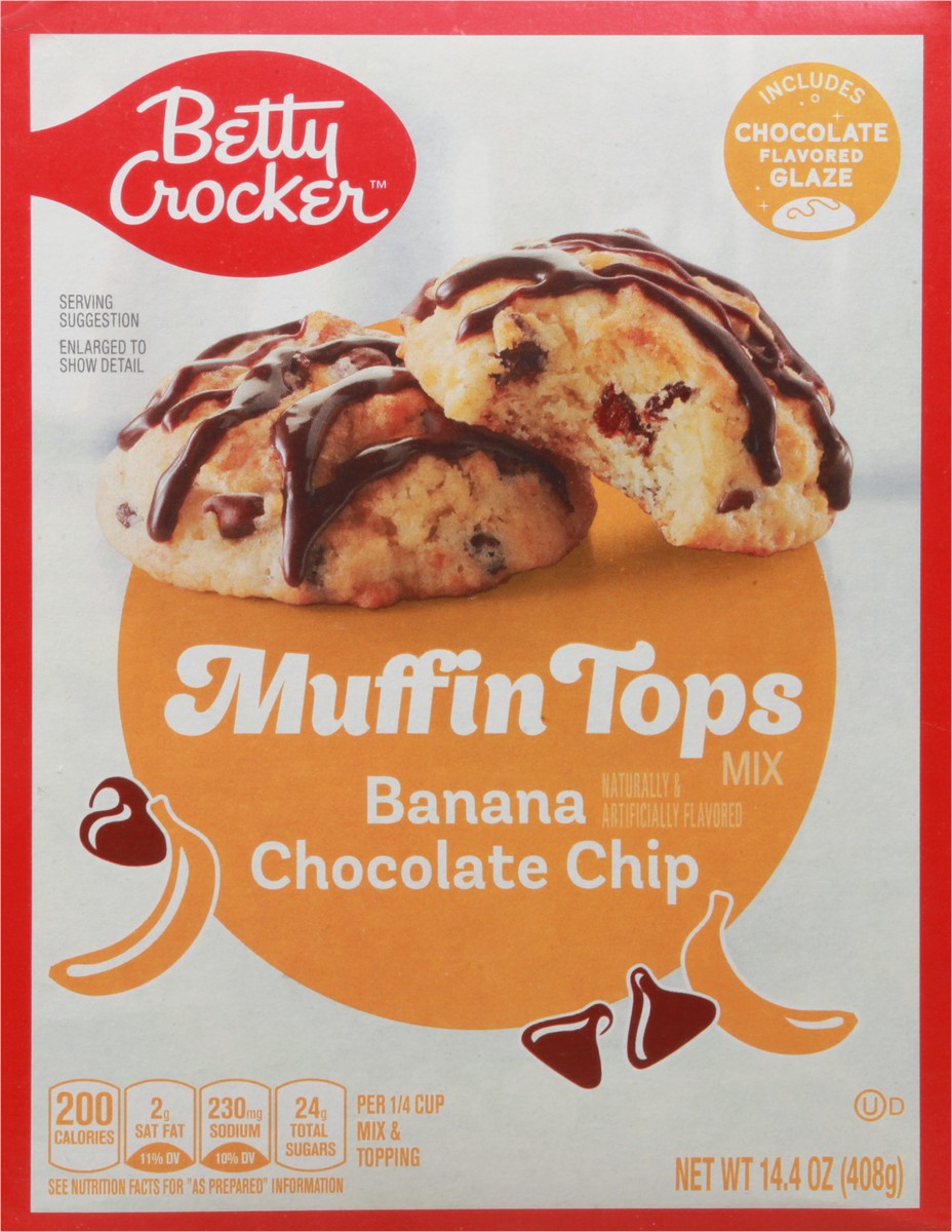 slide 10 of 10, Betty Crocker Muffin Tops Mix, Banana Chocolate Chip, 14.4 oz, 14.4 oz