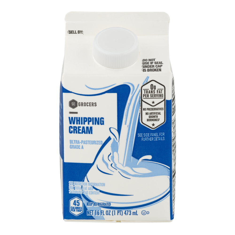 slide 1 of 1, SE Grocers Whipping Cream, 16 oz
