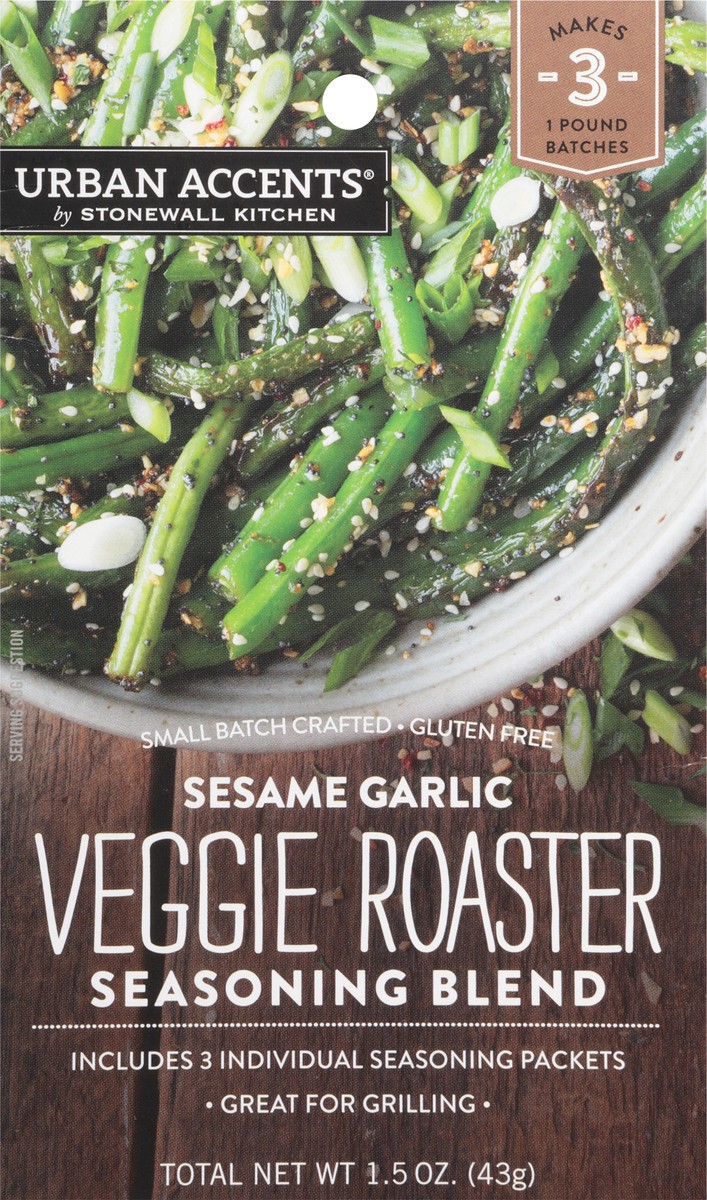 slide 11 of 13, Urban Accents Veggie Roaster Sesame Garlic Seasoning Blend - 1.5 oz, 1.5 oz