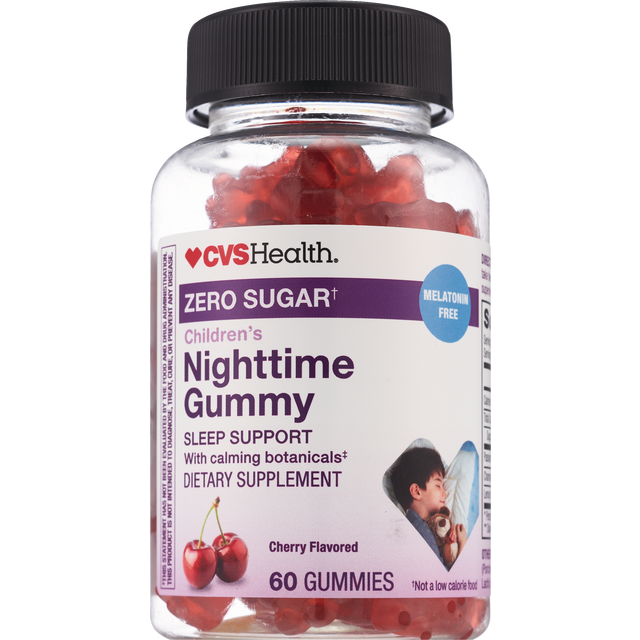 slide 1 of 1, Cvs Health Zero Sugar Nighttime Gummy - Melatonin Free, 60 Ct, 60 ct