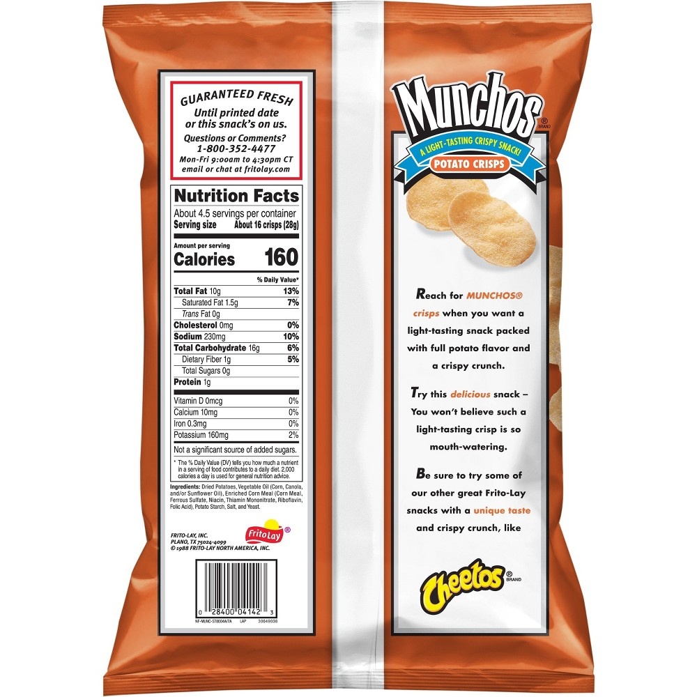 Munchos Regular Potato Crisps 5.75 oz Shipt
