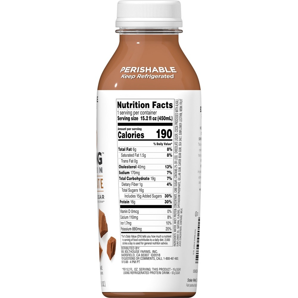 slide 4 of 7, Bolthouse Farms B Strong Chocolate Protein Shake, 15.2 oz