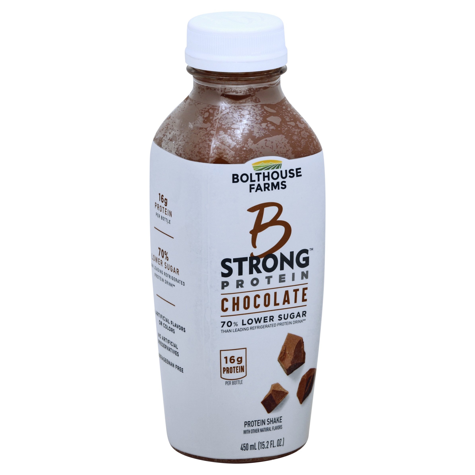 slide 1 of 7, Bolthouse Farms B Strong Chocolate Protein Shake, 15.2 oz
