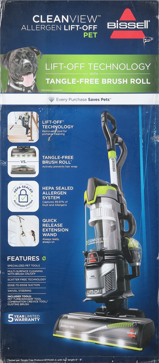 slide 7 of 7, BISSELL Cleanview Allergen Pet Lift-Off Vacuum, 1 ct