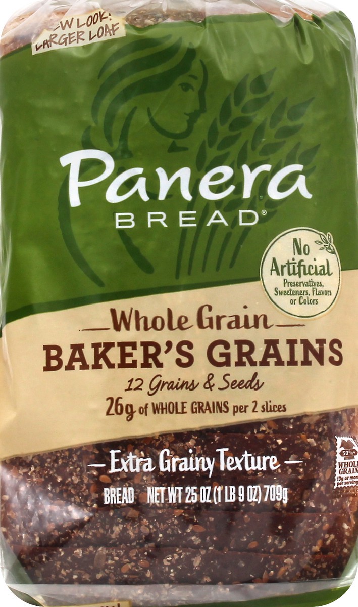slide 9 of 9, Panera Bread Whole Grain Baker's Grains Bread, 25 oz