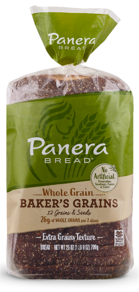 slide 1 of 1, Panera Bread Whole Grain Baker's Grains Sliced Bread, 25 oz