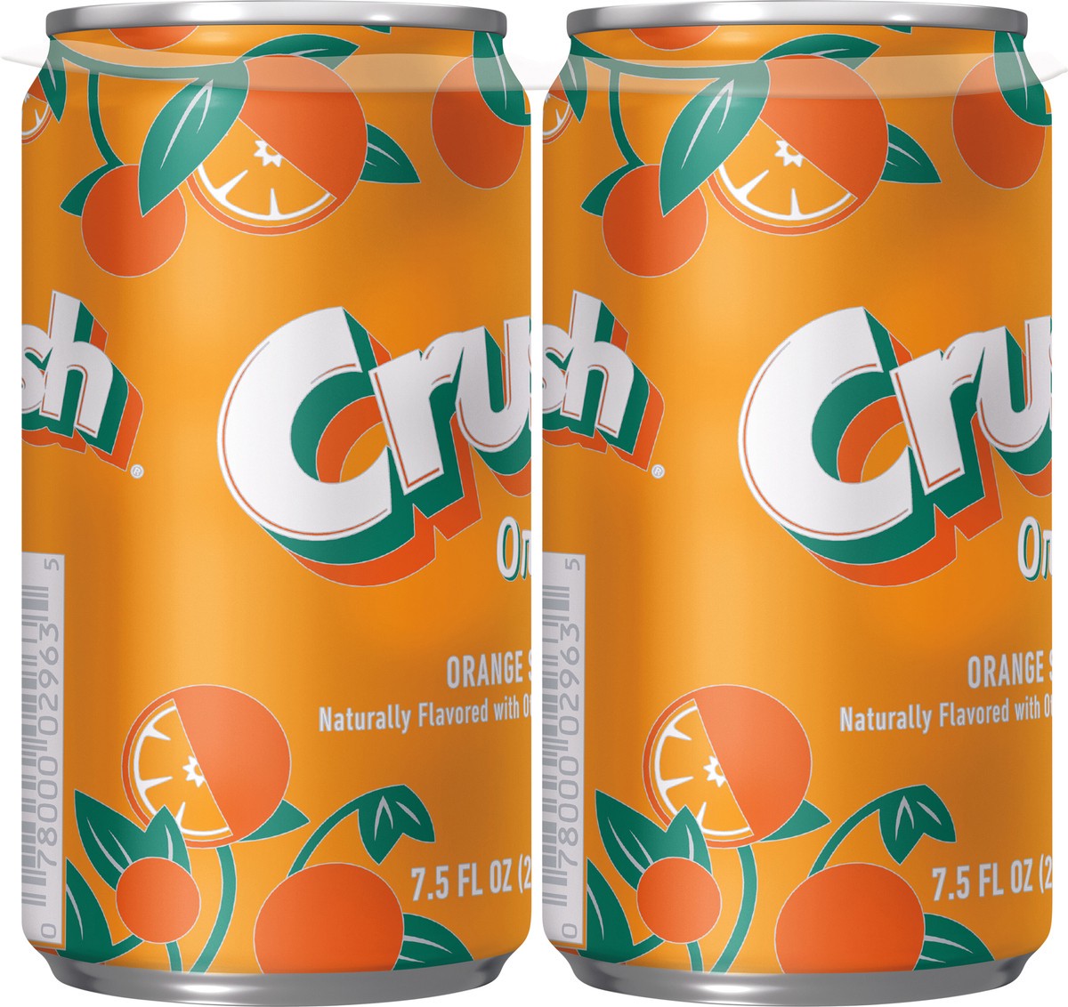 slide 5 of 12, Crush Orange Soda, 7.5 fl oz cans, 6 pack, 6 ct; 7.5 fl oz
