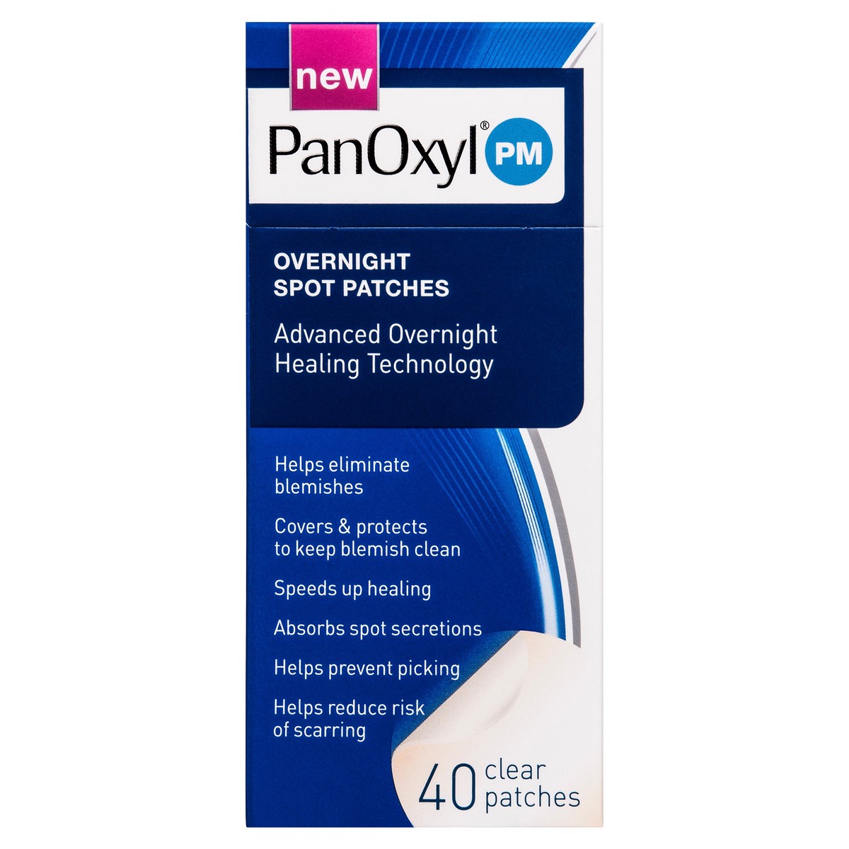 slide 1 of 15, PanOxyl PM Patch, 40 ct