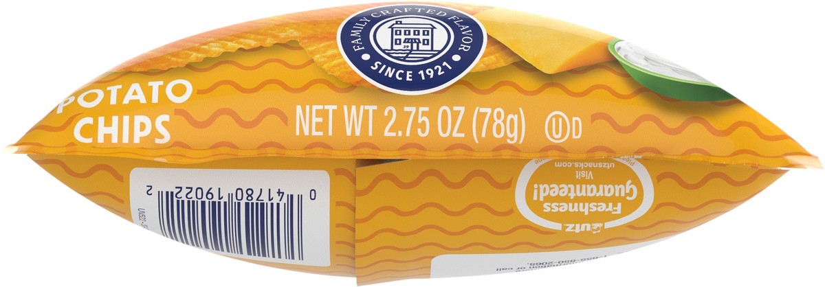 slide 5 of 7, Utz 2.75 oz Utz Ripples Cheddar & Sour Cream Potato Chips, 2.75 oz