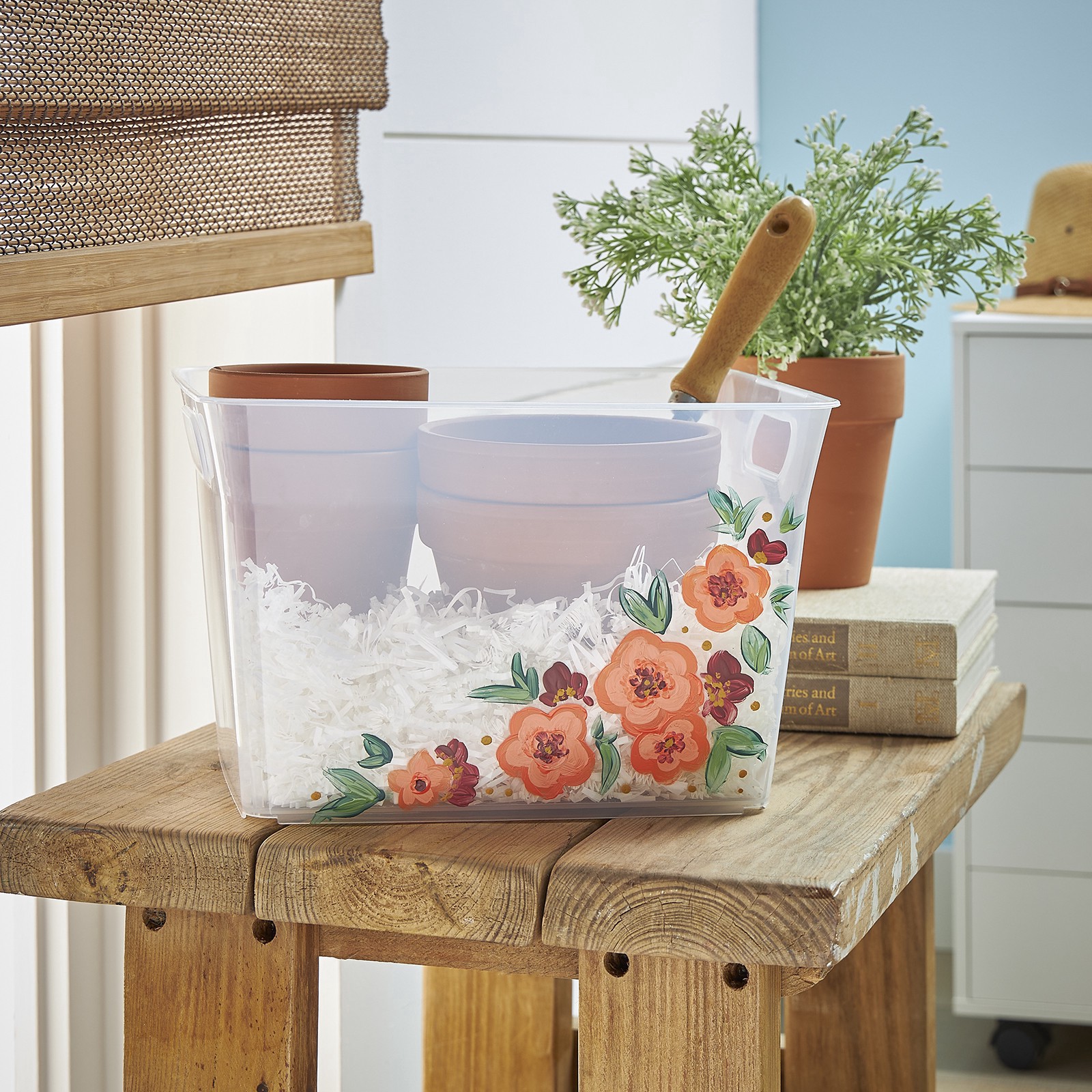 slide 3 of 4, 12.2qt. V Basket By Simply Tidy, 12.3 in x 10.2 in x 8 in