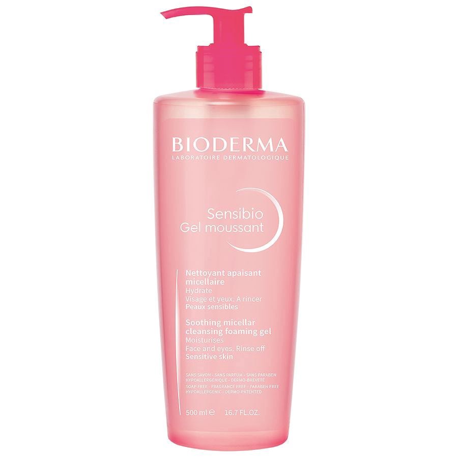 slide 1 of 1, BIODERMA Sensibio Micellar Cleansing Makeup Remover Foaming Gel - Sensitive Skin, 16.7 fl oz