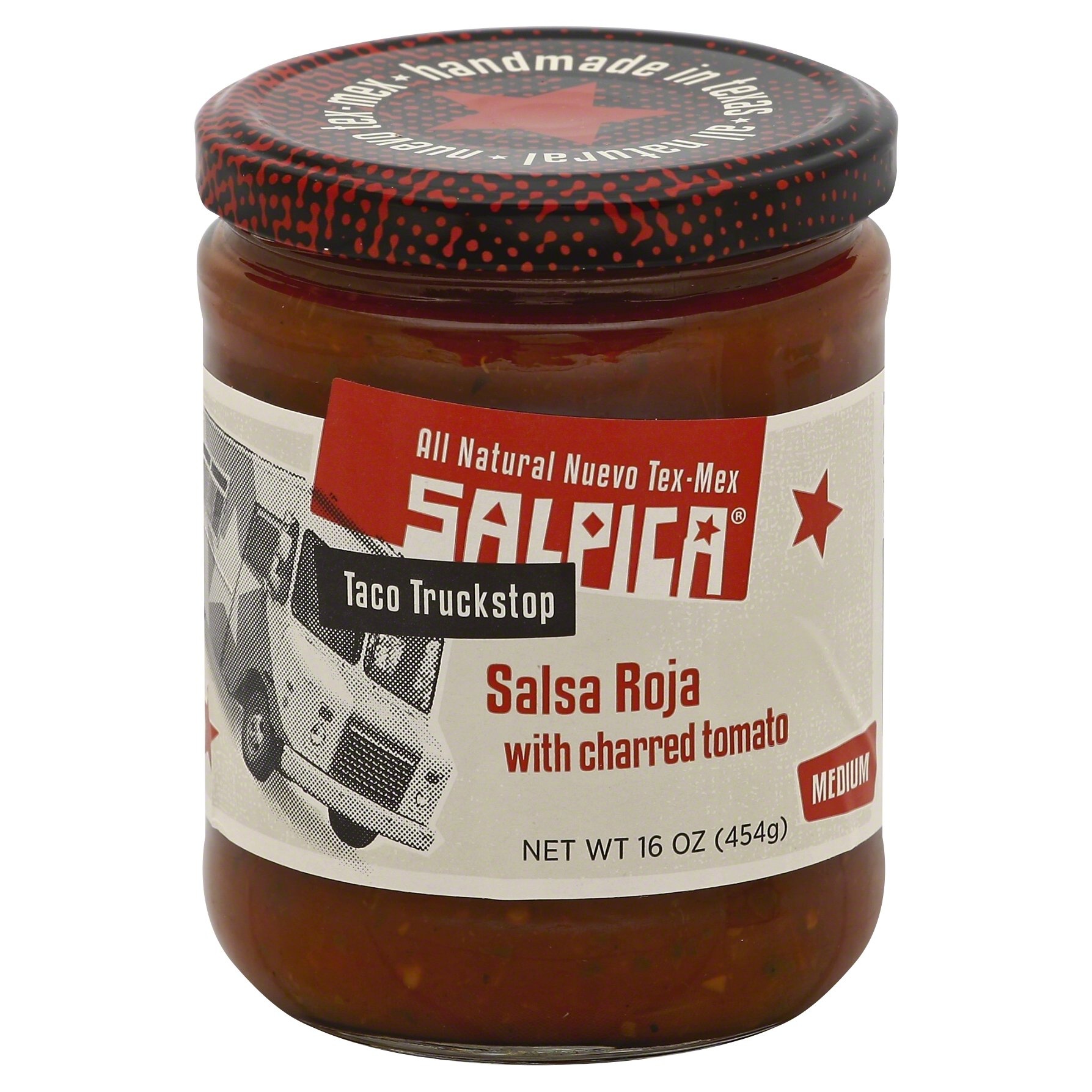 slide 1 of 1, Taco Truckstop Medium Salsa Roja with Charred Tomato, 16 oz