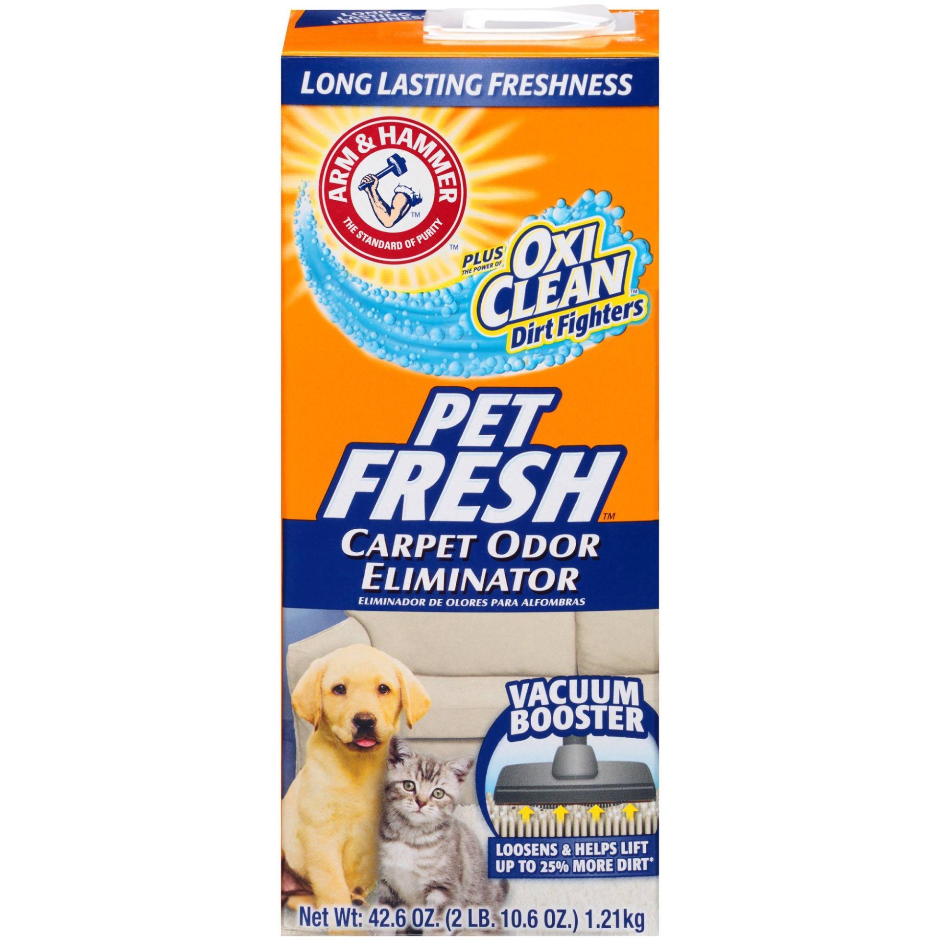 slide 1 of 9, ARM & HAMMER Carpet Odor Eliminator, Pet Fresh, 42.6 oz, 42.60 oz