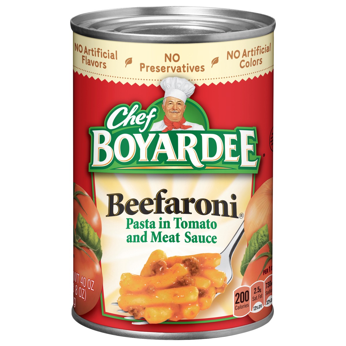 slide 1 of 5, Chef Boyardee Beefaroni 40 oz, 40 oz