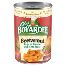 Chef Boyardee Beefaroni in Tomato and Meat Sauce, Ready-to-Eat Meal, 40 oz. Can
