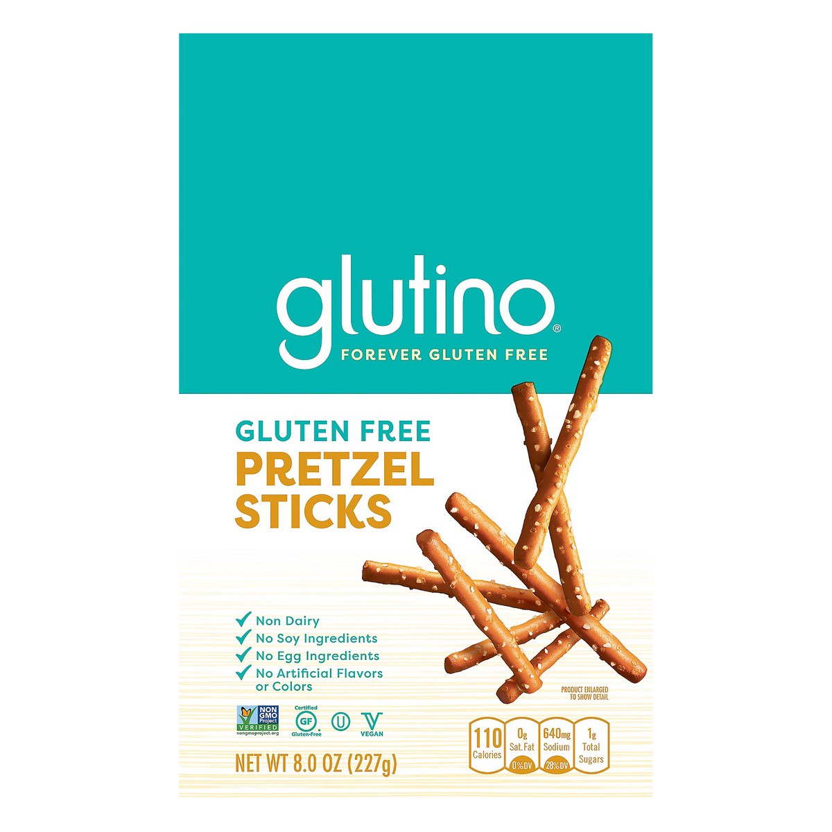 slide 1 of 5, Glutino Gluten Free Pretzel Sticks, Gluten Free Snacks, 8 oz., 