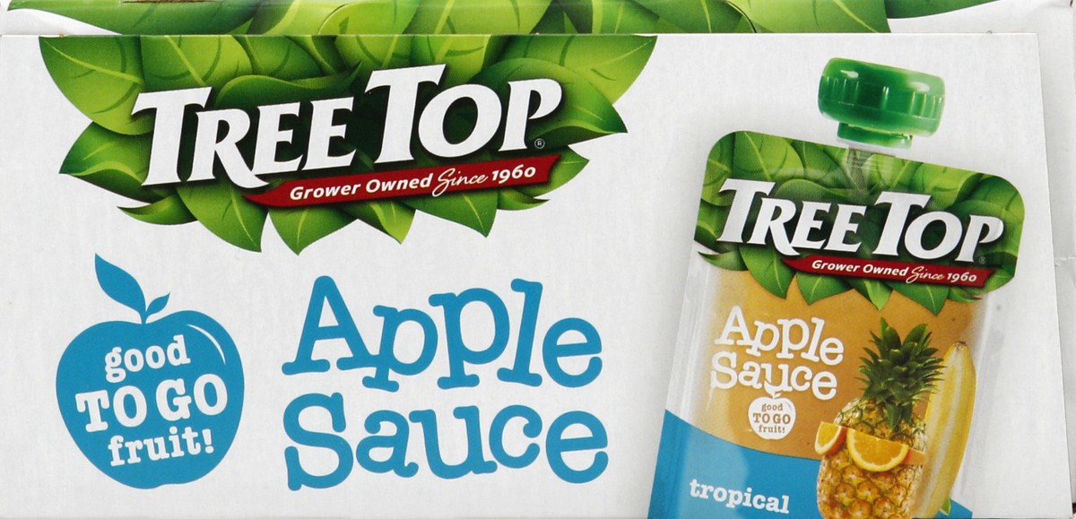 slide 5 of 6, Tree Top Tropical Apple Sauce 4-3.2 oz Pouches, 4 ct