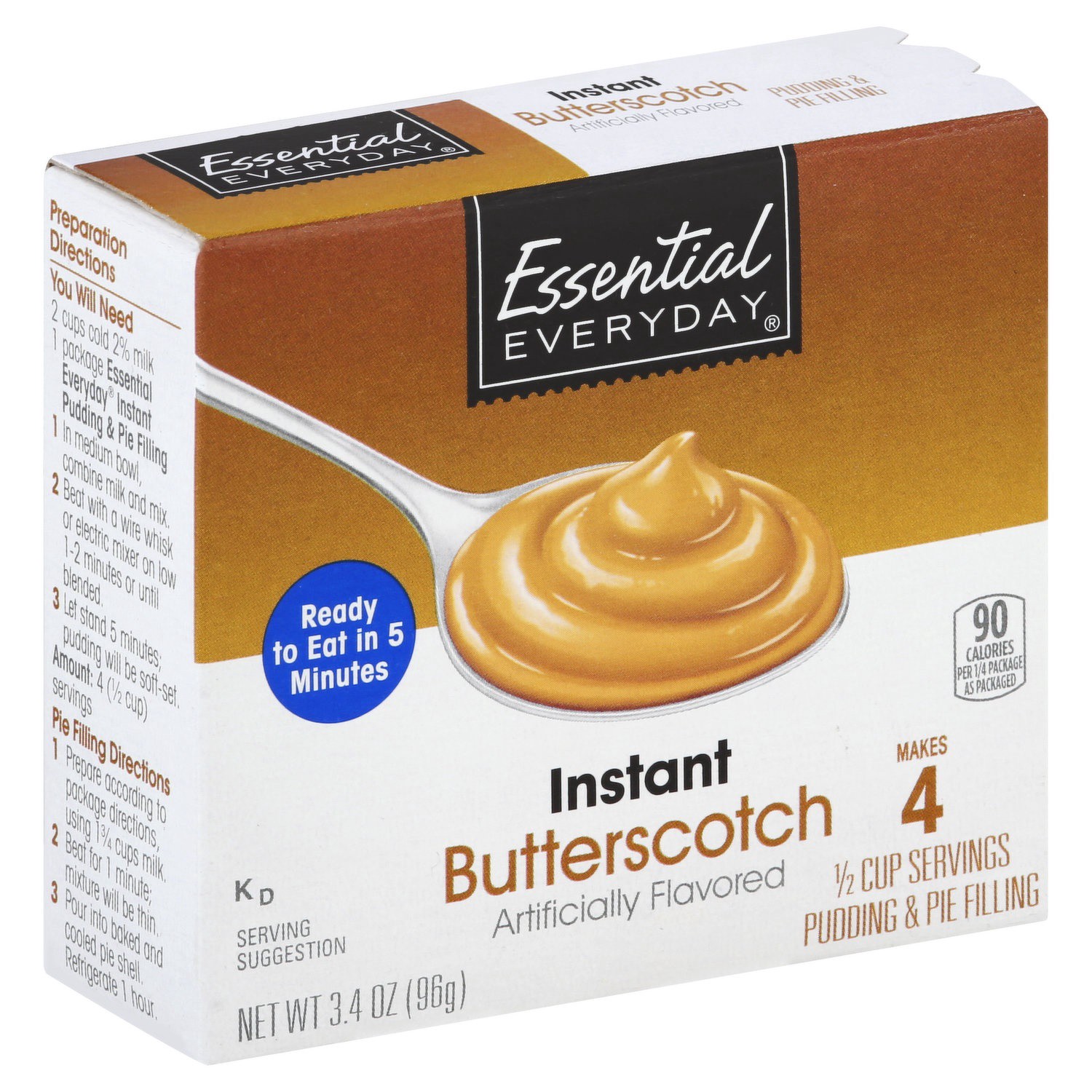 slide 1 of 1, Essential Everyday Puddingbttrscotch, 3.4 oz