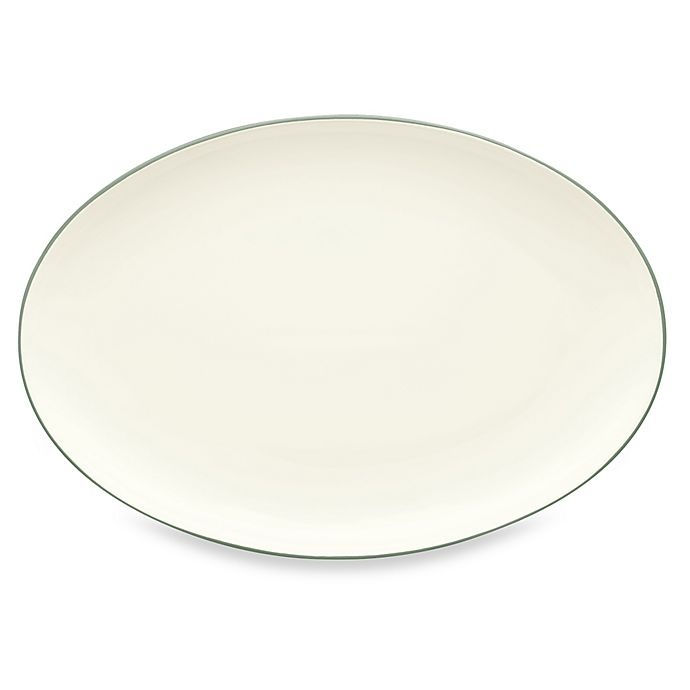 slide 1 of 1, Noritake Colorwave Oval Platter - Green, 16 in