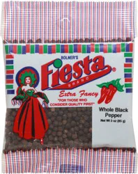 Fiesta Extra Fancy Whole Black Pepper 3 oz