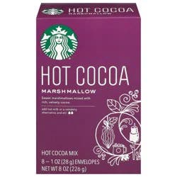 Starbucks Marshmallow Hot Cocoa Mix 8 - 1 oz Envelopes