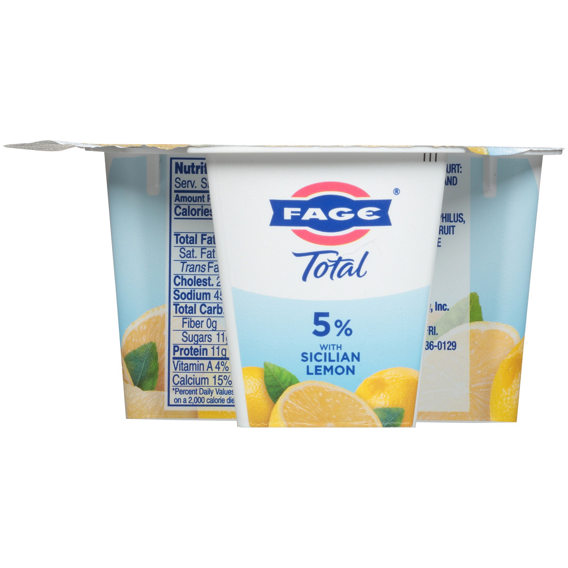 slide 4 of 6, Fage Yogurt, Greek, Whole Milk, Strained, with Sicilian Lemon, 5.3 oz