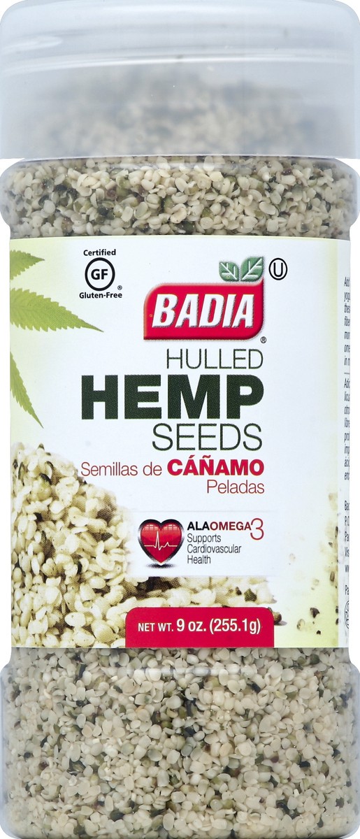 slide 2 of 2, Badia Hemp Seeds, 9 oz