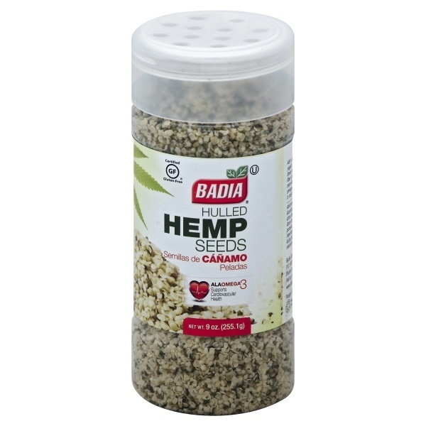 slide 1 of 2, Badia Hemp Seeds, 9 oz