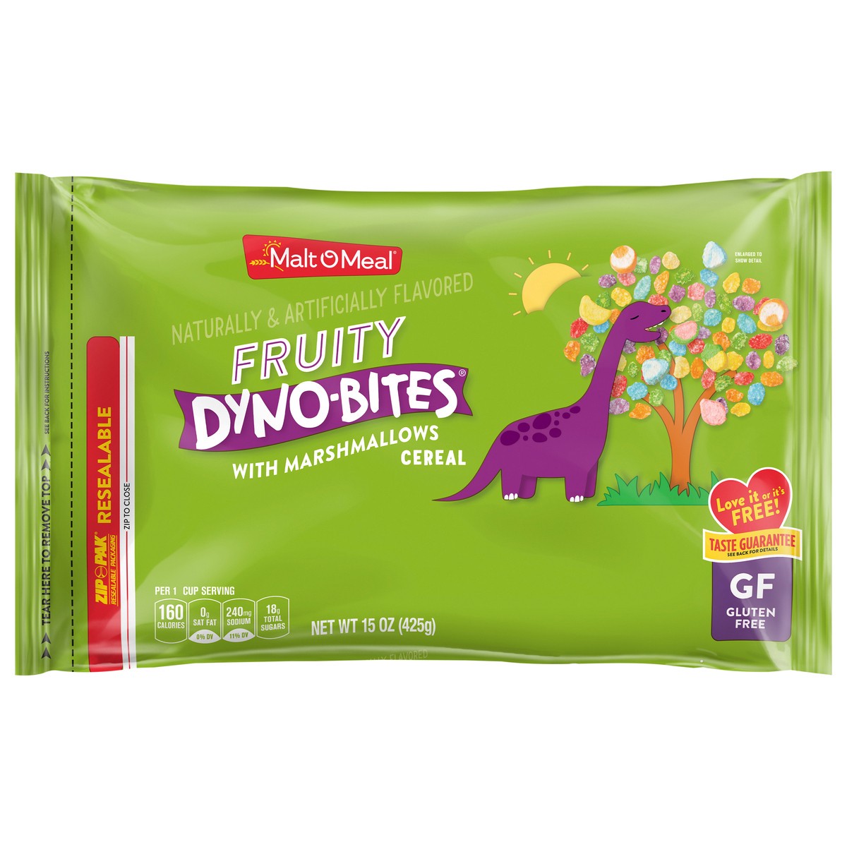 slide 1 of 10, 1/15 Mltomeal Fruity Dyno Bites W/ Marshmallows, 15 oz