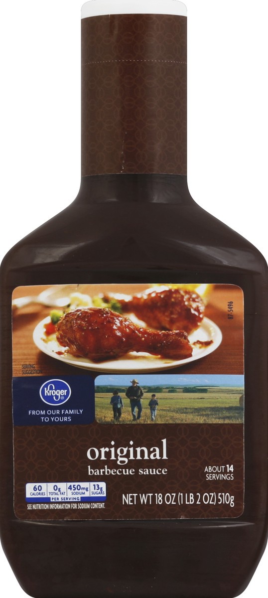 slide 2 of 2, Kroger Original Barbecue Sauce, 18 oz