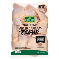 Kroger Heritage Farm Uncooked Chicken Leg Quarters