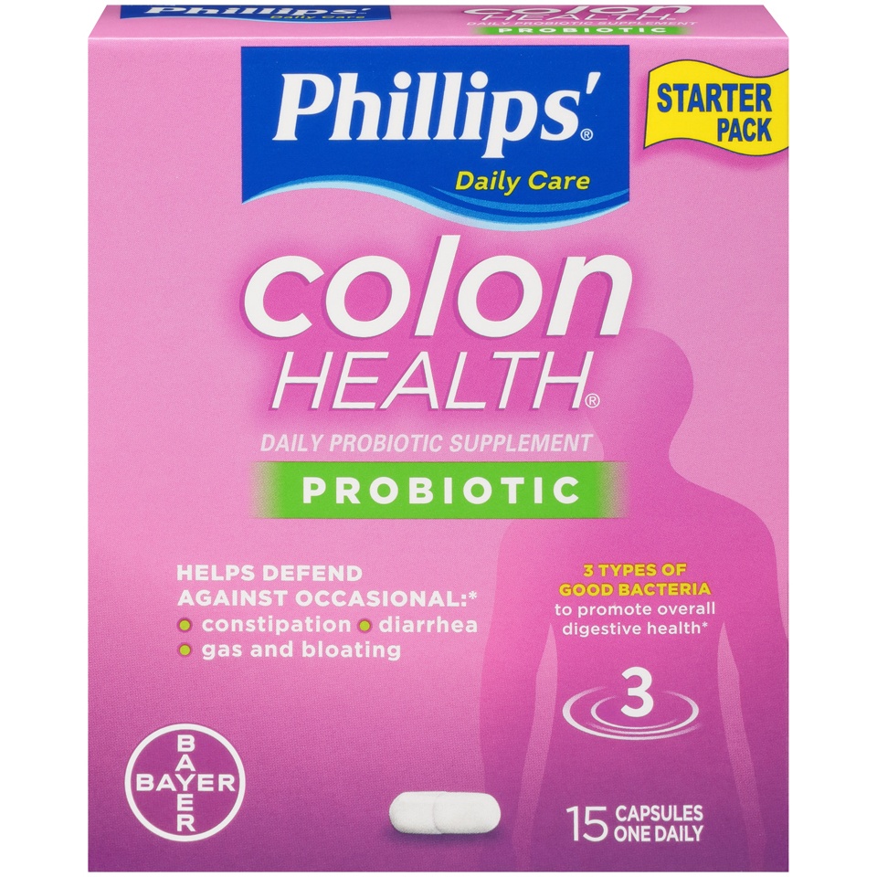 slide 1 of 1, Phillips' Colon Health Daily Probiotic Supplement - 15 Capsules, 15 ct