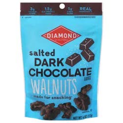 Diamond of California Salted Dark Chocolate Flavored Walnuts 4 oz