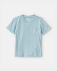 Carters Toddler Solid Pocket T-Shirt - Blue Blue 5T
