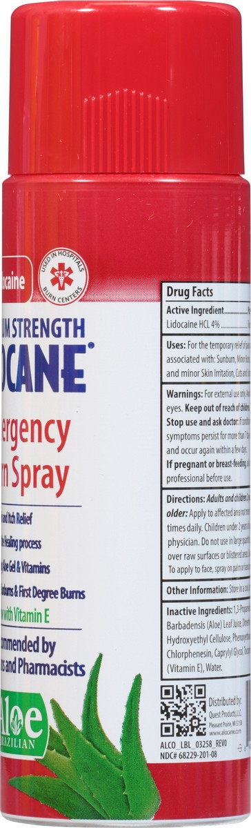 slide 5 of 9, Alocane Max Emergency Burn Spray with Antiseptic 3.5 fl oz, 3.5 fl oz