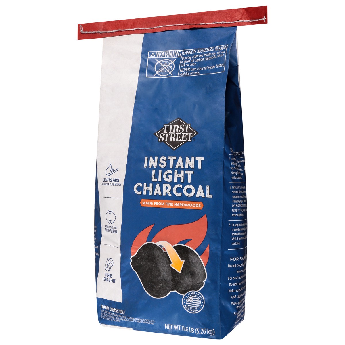 slide 3 of 4, First Street Instant Light Charcoal, 11.6 lb