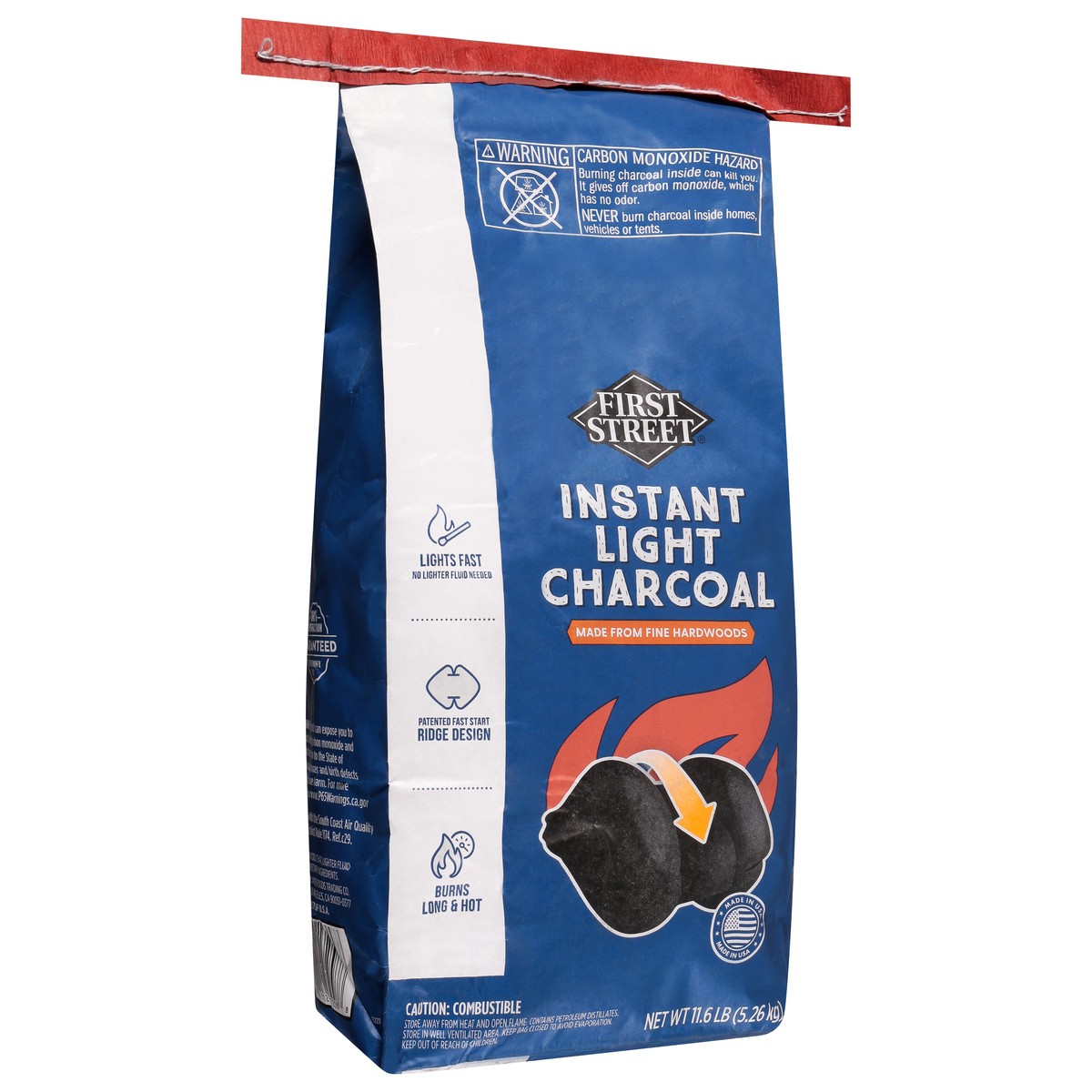 slide 4 of 4, First Street Instant Light Charcoal, 11.6 lb