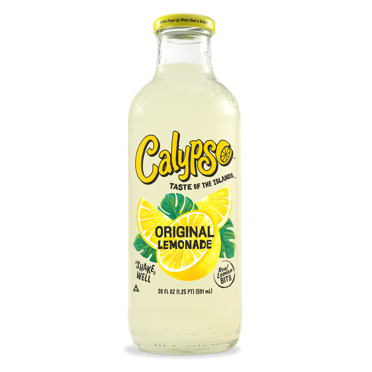 slide 1 of 4, Calypso Taste Of The Islands Lemonade Natural, 20 oz