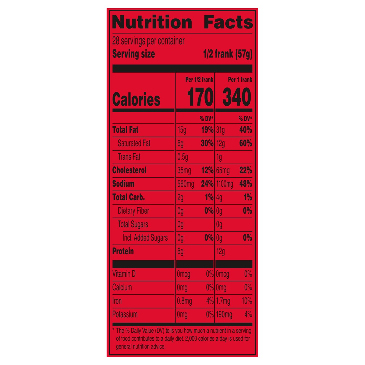 slide 5 of 9, Hebrew National Quarter Pound Beef Franks, 56 OZ, 7 Count Pack, 56 oz