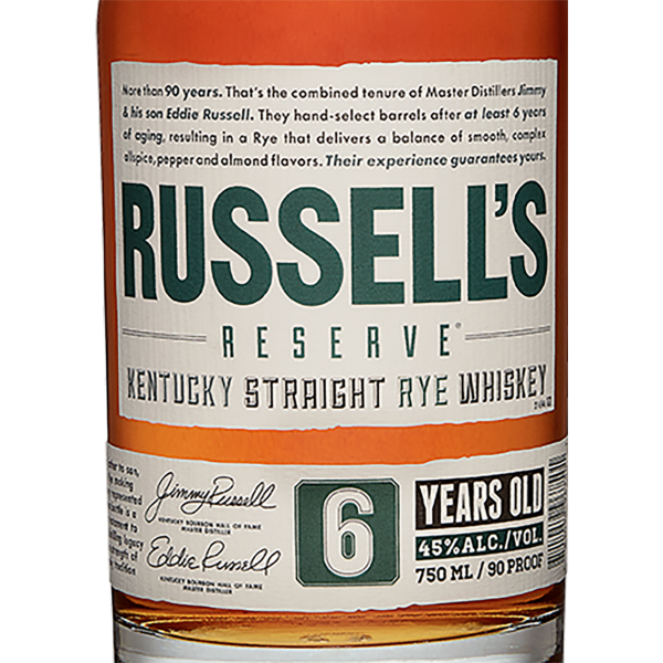 slide 6 of 9, Russell's Reserve Whiskey 750 ml, 750 ml