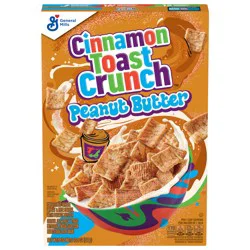 Cinnamon Toast Crunch Peanut Butter Breakfast Cereal, Crispy Cinnamon Cereal, 12.3 oz