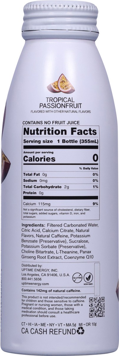 slide 7 of 14, UPTIME Energy Tropical Passionfruit Sugar Free Energy Drink, 12 fl oz