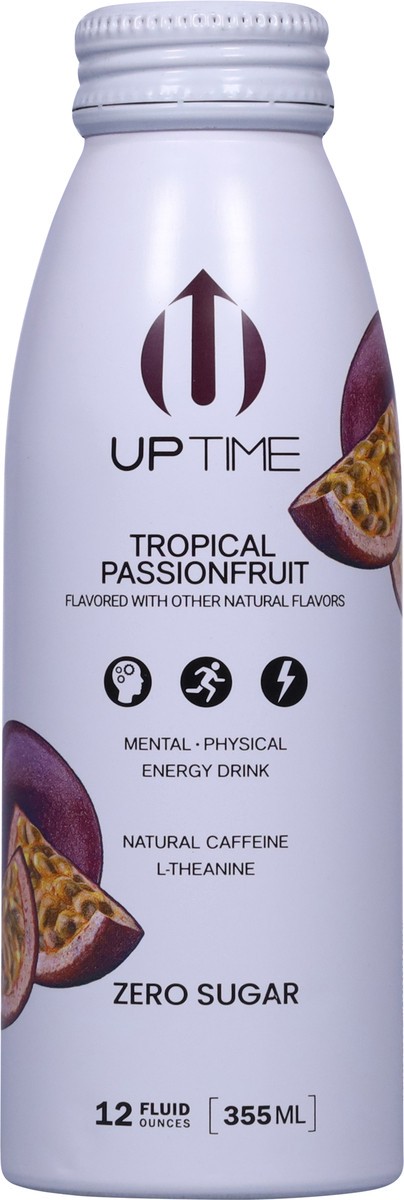 slide 14 of 14, UPTIME Energy Tropical Passionfruit Sugar Free Energy Drink, 12 fl oz
