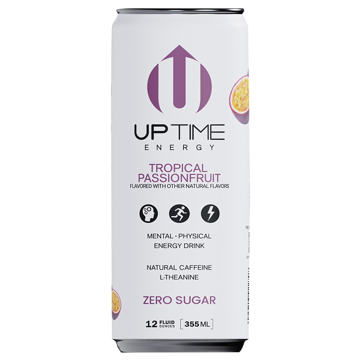 slide 1 of 14, UPTIME Energy Tropical Passionfruit Sugar Free Energy Drink, 12 fl oz