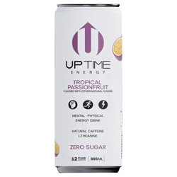 Uptime Energy Tropical Passionfruit Sugar Free Energy Drink