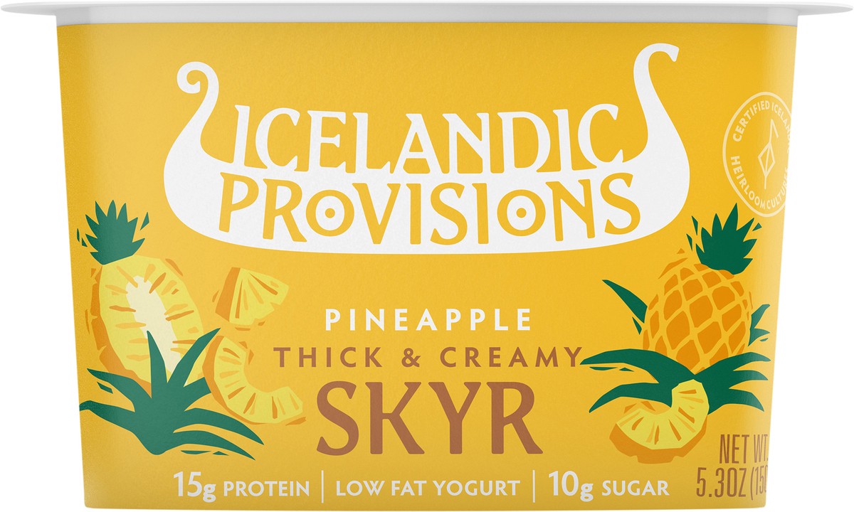 slide 6 of 8, Icelandic Provisions Traditional Pineapple Skyr , 5.3 oz