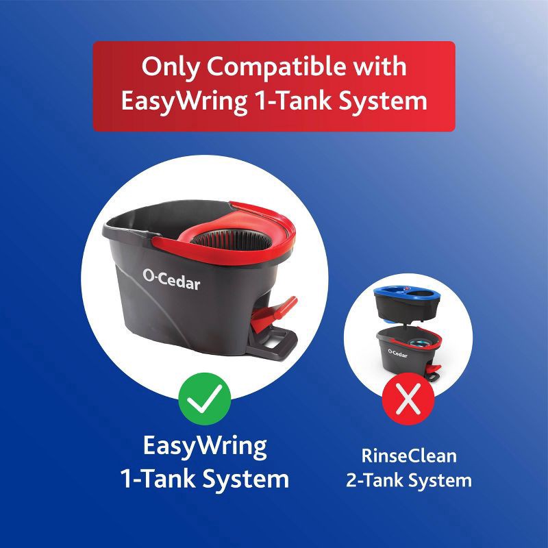 slide 5 of 13, O-Cedar EasyWring Deep Clean Mop Refill - 2pk, 2 ct