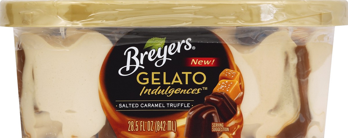 slide 5 of 6, Breyer's Salted Caramel Truffle Gelato Indulgences, 28.5 oz