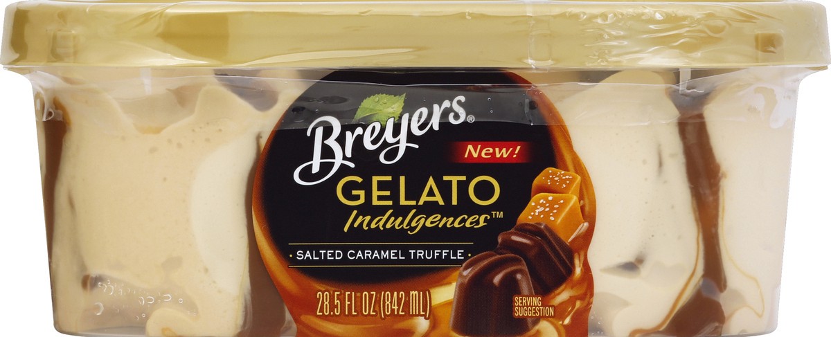 slide 6 of 6, Breyer's Salted Caramel Truffle Gelato Indulgences, 28.5 oz