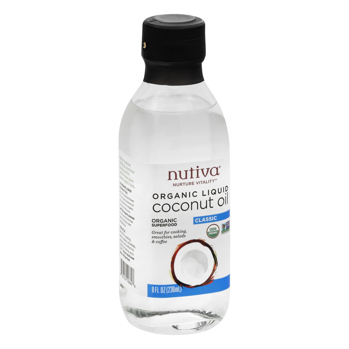 slide 3 of 13, Nutiva Organic Liq Coconut Oil, 8 fl oz